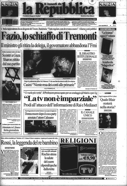 Il lunedì de La repubblica